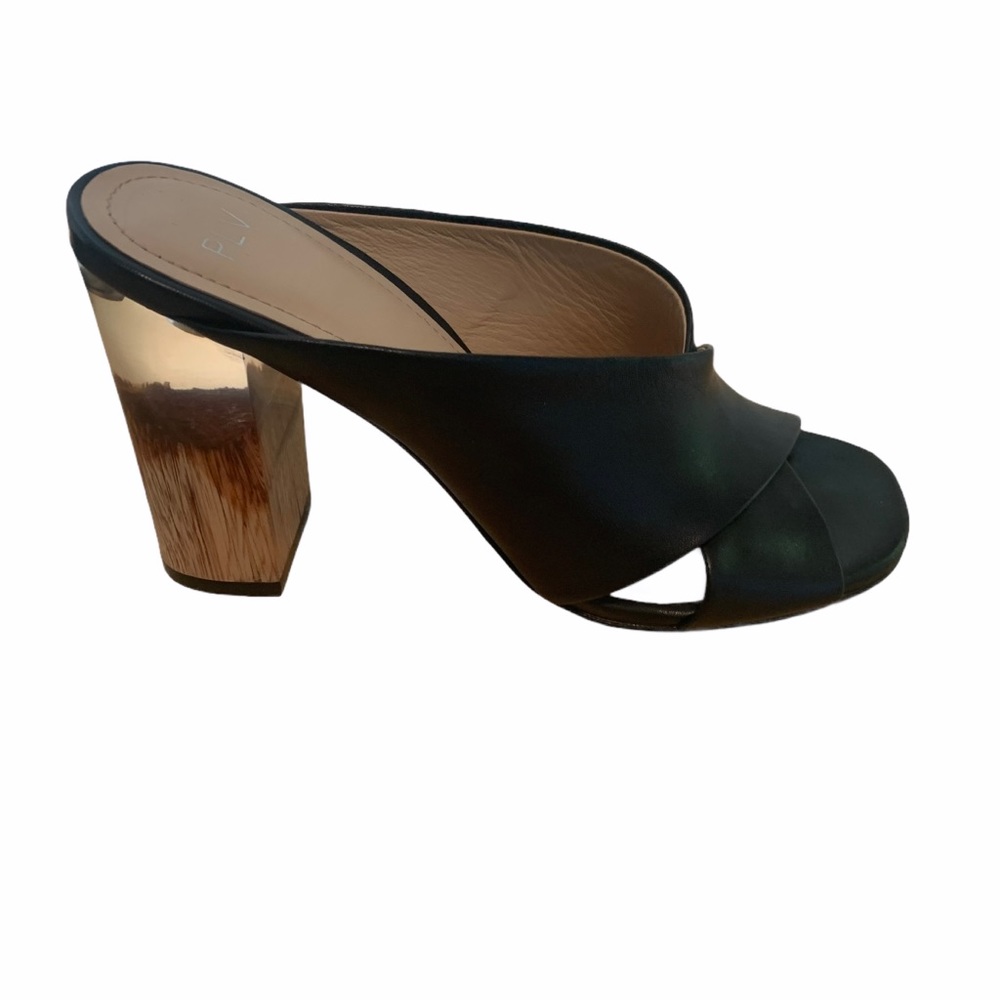 PLV Open Toe Small Heel Shoes Size 5.5